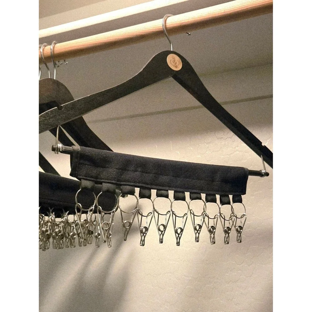 10-Clip Baseball Cap Organizer with Hanger